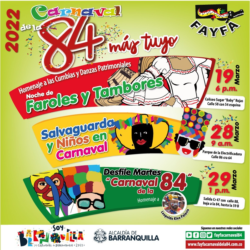 Eventos Carnaval de la 84 - 2022